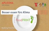 Besser essen fürs Klima - culinaress.apleona.com...Düstere Prognosen Seite 3 ≡Pro Kopf werden in Deutschland pro Jahr rund 16 Tonnen Co 2 ausgestoßen. Drei Tonnen entfallen dabei