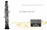 Oboen - Stephan Bösken · Die Buffet Crampon Oboe BC 4057 ist eine semi-professionelle Oboe, die speziell für fortgeschrittene Mu-siker und Studenten entwickelt wurde, ,um diese