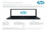 HP Notebook 17-by0100ngDatenblatt HP Notebook 17-by0100ng Funktionsumfang Der Akku wird innerhalb von 45 Minuten bis zu 50 % aufgeladen, wenn das System ausgeschaltet ist (mit dem