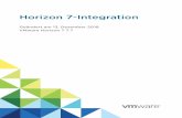 Horizon 7-Integration - VMware Horizon 7 7 · Inhalt Horizon 7 -Integration 5 1 Einführung in die Horizon 7 -Integration 6 Horizon 7 -Komponenten 6 Integrationsschnittstellen für