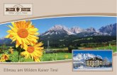 Herzlich Willkommen - Tom Sojer · Apparthotel Tom Sojer is situated right in the heart of the charming village of Ellmau and offers everything you need for a perfect summer or winter