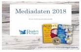 Mediadaten 2018 - Verlag Das Beste GmbH · 2018-02-16 · MedIadaten 2018. gültig ab Januarausgabe 2018 tItelporträt 2 Reader’s Digest ist der Anwalt der guten Nachricht. Denn