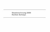 Staatsrechnung 2009 Kanton Schwyz 2009.pdf · Höhere Berufsbildung 3 325 53 3 551 3 0933 378 3 551 3 093 Hochschulen und Forschung 32 339 33 328 30 10832 339 33 328 30 108 Übriges