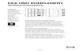 PAX UND KOMPLEMENT...IKEA.ch Kreiere deinen eigenen Kleiderschrank Durch Kombinieren von Korpussen und Türen der PAX Serie mit Produkten der KOMPLEMENT Einrichtungsserie kannst du