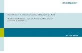 Gothaer Lebensversicherung AG Solvabilitäts- und Finanzbericht · 2020-01-21 · Zusammenfassung Gothaer Lebensversicherung AG 5 Solvabilitäts- und Finanzbericht 2017 Zusammenfassung