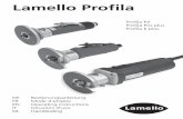 Lamello Profila - Axminster Tools & Machinery...Version Profila E plus 300 W 21'000 min -1 150 l/min max. 6.5 bar 0.9 kg Profila P2 400 W 22'000 min -1 180 l/min max. 6.5 bar 1 kg