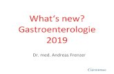 What‘s new? Gastroenterologie 2019 · 2019-01-10 · Gastroenterologie 2019 Dr. med. Andreas Frenzer. Einfluss von Früchten, Gemüse, Hülsenfrüchten, Fette, Kohlenhydrate und