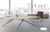 Star · 2020-01-20 · Star (Design: Jehs + Laub) ... cable conductors matching the base finish are magnetically attached to the table leg. Das selbsttragende Stahlgestell erhalten
