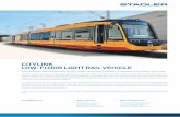 CITYLINK LOW-FLOOR LIGHT RAIL VEHICLE –Hydraulic brake and magnetic track brakes in all bogies Comfort –Barrier-free low-floor vehicle –Bright, pleasant passenger compartments
