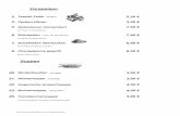 Vorspeisen - Kroatisches Restaurant "Adria-Grillstube" · „ Tschikos Tokanj “ 12,30 € gedünstete Schweinefiletstreifen mit Champignons in pikanter Sauce, dazu Butterreis und