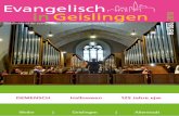 Evangelisch in Geislingen 2018 Herbst...wird zum diesjährigen Geislinger Bußtag in der Stadt-kirche erwartet. Erwin Teufel war von 1992 bis 2005 Ministerpräsi-dent, und unter vielem