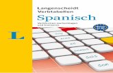 Langenscheidt Verbtabellen Spanisch · 2015-07-31 · 3 Mit den besonders übersichtlichen und benutzerfreundlichen Langenscheidt Verbtabellen Spanisch bekommen Sie einen guten Überblick