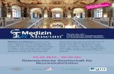 Medizin - Österreichische Gesellschaft für Neurologie...Referat für ärztliche Fortbildung mit der OeGNR Medizin imMuseum ® 4 medizinische Punkte 09.00 – 09.10 Uhr Begrüßung