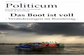Das Magazin der Fachschaft Politik & Soziologie Das Boot ... · 15 Die EU und die Westbalkanregion 18 Des einen Geld, des andren Recht 20 COP 23: Ein Erfahrungsbericht ... Insa Holste