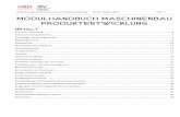 Modulhandbuch Maschinenbau Produktentwicklung 2019-08-13¢  Modulhandbuch Maschinenbau Produktentwicklung