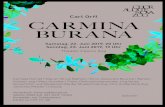 Carl Orff CARMINA BURANA - Chor Audite Nova Zug · For Peace“ von Karl Jenkins und das „Requiem“ von John Rutter. Carl Orffs berühmtes Werk „Carmina Burana“ ist das nächste