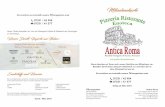 Mitnahmekarte Antica Roma FINAL · 2019-05-02 · Antica Roma Salatplatte 9,50 € Gemischter Salat mit Schinken, Mozzarella, Oliven, Sardellen, 3 Risotto – Reisgerichte Risotto