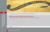 Tilman Kasten, Elisabeth Fendl (Hg.) Heimatzeitschriften …waxmann.ciando.com/img/books/extract/3830987749_lp.pdf · 2018-04-19 · struk tionen wie „Zeitschriften der Vertriebenen“