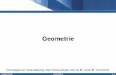 Geometrie · 2018-06-20 · Jürgen Roth Geometrie 2.7 Folgerung Satz 2.2 Eine Kongruenzabbildung der Ebene εauf sich mit drei nicht kollinearen Fixpunkten ist die Identität id