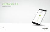 myPhonak 3 · 2 Erste Schritte Die myPhonak App wurde von Sonova, dem weltweit führenden Unternehmen für Hörlösungen mit Sitz in Zürich in der Schweiz, entwickelt.