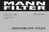 CU/CUK/FP 2733 - MANN-FILTER CU/CUK/FP 2733 Volvo S60 II, V60, S80 II, V70 II, XC60, XC70 II 4. CU/CUK/FP