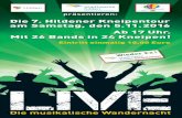 LIVE · 2020-01-31 · 1 LIVE präsentieren: Die 7. Hildener Kneipentour am Samstag, den 5. . 20 16 Ab 17 Uhr. Mit 26 Bands in 24 Kneipen! Eintritt einmalig 10,00 Euro W i e d e r