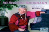 Ruth SlenczynskaRuth Slenczynska SCHUMANNCHUMANN · Kinderszenen, Opus 15 dates from 1838, when Schumann was twenty-eight. It was a par-ticularly happy and productive year for the