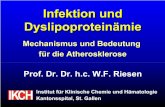 IKCH Kantonsspital, St. Gallen - · PDF file IKCH Kantonsspital, St. Gallen. xLipide , Lipoproteine, Inflammation und Atherosklerose xDyslipoproteinämie bei Infektion xHIV und Lipide