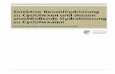 Selektive Benzolhydrierung zu Cyclohexen und dessen …tuprints.ulb.tu-darmstadt.de/6090/1/Dissertation... · 2017-03-11 · Selektive Benzolhydrierung zu Cyclohexen und dessen anschließende