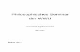 Philosophisches Seminar der WWU - uni-muenster.de · 2008-02-06 · Im Sommersemester 2001 liest Herr Prof. Dr. Ludwig Siep über Praktische Philosophie, die zugeordneten Proseminare