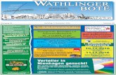 Fr. 14.00 - Wathlinger Bote online · Montag, 05.12.2016 Apotheke Schnaith Marktstraße 41, Burgdorf, Tel. 05136/21 22 Wathlinger Bote 2 3. Dezember 2016/49 Das Amtliche Mitteilungsblatt