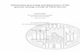 Information processing and disturbance of the quorum sensing … · 2017-11-28 · Information processing and disturbance of the quorum sensing cascade of Vibrio harveyi Dissertation