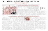 1. Mai-Zeitung 2015 - AGB · 1. Mai-Zeitung 2015 Die Zeitung der SP und der Gewerkschaften des Kantons Aargau Soziale Gerechtigkeit statt Ausgrenzung! Aufruf des SGB zum 1. Mai 2015