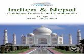 BZLESER REISEN Indien & Nepal - Badische Zeitungmedia.badische-zeitung.de/aktionen/first_reisebuero/indien_nepal_2011.pdf · nar, mit 73 m das höchste Sandstein-Minarett der Welt.