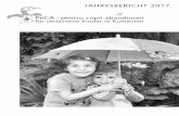 PeCA pentru copii abandonati für verlassene Kinder in Rumänien · 2018-04-16 · 3 PeCA pentru copii abandonati Jahresbericht 2017 Die erste Generation der Kinder, die ab 1996 in