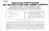 ARCHIVPFLEGE E - Landschaftsverband Westfalen-Lippe · 2009-09-11 · ARCHIVPFLEGE E Warendorfer Straße 25, 4400 Münster Im Auftrage des Landschaftsverbandes Westfalen- Lippe. herausgegeben