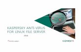 Kaspersky Linux Server 제안서 · 2017-07-21 · 2 보안업계최고의전문가들이설계하고개발한다중 보호제품으로각종보안위협뿐만아니라지능형 지속공격에도대응합니다.