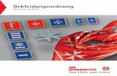 Bekleidungsordnung - Johanniter Kaufhaus · 2017-01-25 · 4 Vier-Taschen-Rock Vierknopfsakko, einreihig mit Rückenschlitz und 4 Patten-taschen, in JUH-Farbe mit JUH-Armscheibe am