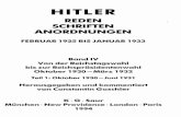 HITLERder-fuehrer.org/reden/deutsch/08. Hitler - Reden, Schriften, Anordnungen - Februar 1925...lungen, auf denen statt Hitler ein anderer Redner sprach. Bewußt nicht aufgenommen