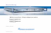 Mikrowellen Signalgenerator - Rohde & Schwarz · 2016-11-30 · Sehr geehrter Kunde, in diesem Bedienhandbuch wird der Mikrowellen-Signal-Generator R&S SMR wird mit dem Kürzel SMR