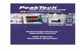 PeakTech 4065 Bedienungsanleitung / Operation …...1. Sicherheitshinweise zum Betrieb des Gerätes Dieses Gerät erfüllt die EU-Bestimmungen 2004/108/EG (elektromagnetische Kompatibilität)