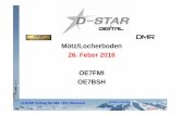 Mötz/Locherboden 26. Feber 2016 OE7FMI OE7BSHarchiv.oe7.oevsv.at/export/sites/oe7/referate/digital/dstar/OE7FMI_BSH_DSTAR_2016...2400Hz peak mod, Framedauer 20ms (50 Hz Sprach-Framerate)