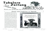 Kunst und Tradition in Uganda - Tukolere Wamu · Musik und Tänze einer jeweiligen Region vorführen. Da fällt es manch-Durch Eintracht werden kleine Dinge gross - durch Zwietracht