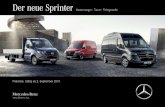 Der neue Sprinter - Mercedes-Benz · 2019-11-04 · Sprinter Mobility für mobilitätseingeschränkte Fahrgäste Das gesamte Angebot von MercedesBenz VanSolution finden Sie unter