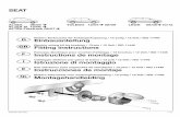 SEAT - Weltmann KFZ-Teile · PDF file 2017-05-05 · SEAT ALTEA 06/04 TOLEDO 12/04 08/09 LEON 09/05 10/12 ALTEA XL 10/06 ALTEA Freetrack 09/07 Einbauanleitung Fitting instructions