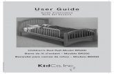 User Guide - Kidco...6 Installation Garantie 10. Saisir le cadre de la barre de lit assemblée et le placer sur le matelas nu de sorte que les supports d'angle (F) soient tournés