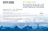 Program - DTG · 4 5 Welcome Grusswort Dear Colleagues, a warm welcome to the Conference on Tropical Medicine and Global Health in herzlich willkommen auf der Munich! This year the