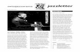 swissjazzorama jazzletter · jazzgeschichtlich gesehen spielt das Piano, oft auch Klavier genannt, dem wir diese Ausgabe des Jazzletters weitgehend wid-men, bald eine dominante Rolle.