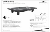 Pool table / Pooltisch / Pooltafel / Table de billard ......Table de billard / mesa de billar / tavolo da biliardo USER MANUAL Keep instructions for later use GEBRAUCHSANWEISUNG Anleitung