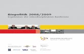 Biopolitik 2008/2009 - BIO Deutschland e. V. · 2000–2006 Vorstand ACGT ProGenomics AG, Halle (Saale) seit 2007 Leiter Life Sciences und IT am Innovations- und Gründerzentrum in